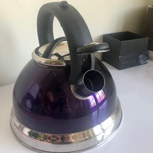 Purple tea kettle lightly used